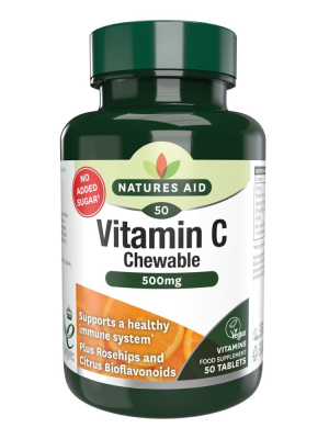 Natures Aid Vitamin C Chewable 500mg - 50 tabs