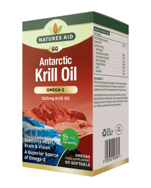 Natures Aid Krill Oil - 60 softgels