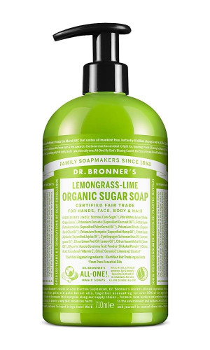 Dr Bronner's 4-in-1 Lemongrass Lime Organic Pump Soap - 355ml
