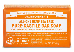 Dr Bronner's Tea Tree Pure Castile Soap Bar - 140g