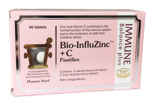 Pharmanord Bio InfluZinc + C Pastilles - 90 tabs *BBE 09/26*