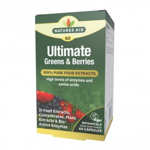 Natures Aid Ultimate Greens and Berries - 60 caps
