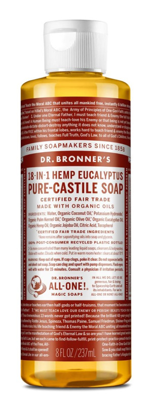 Dr Bronner's Eucalyptus Castile Liquid Soap - 237ml