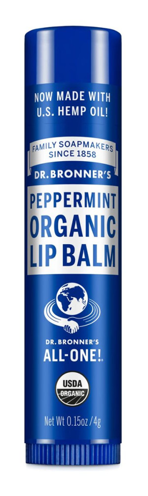 Dr Bronner's Peppermint Organic Lip Balm - 4g