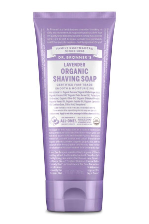 Dr Bronner's Lavender Organic Shaving Soap - 207ml
