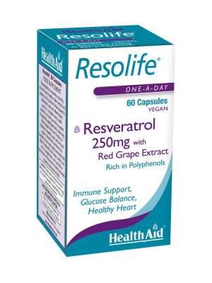 Health Aid Resolife (Resveratol 250mg) - 60 Caps