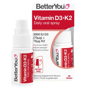 Better You Vitamin D3 3000iu + K2 Oral Spray  - 12ml