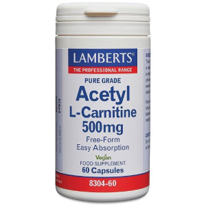 Lamberts Acetyl L-Carnitine 500mg - 60 Caps