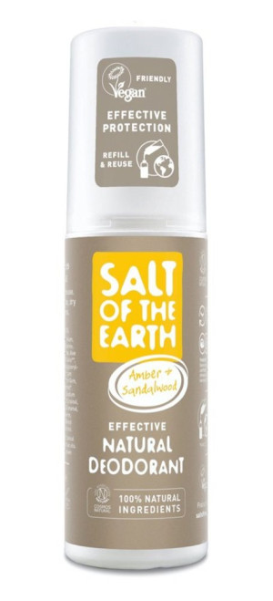 Crystal Spring Salt of the Earth Amber & Sandalwood Spray - 100ml