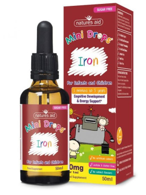 Natures Aid Iron Mini Drops  - 50ml
