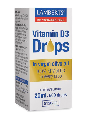 Lamberts Vitamin D3 Drops - 20ml