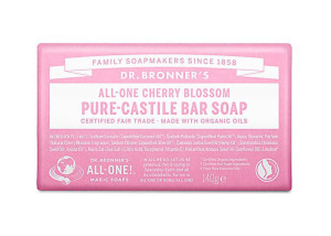 Dr Bronner's Cherry Blossom Pure Castile Bar Soap - 140g