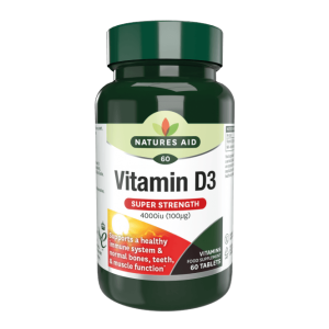 Natures Aid Vitamin D3 4000iu - 80 tabs (60+20 Free)
