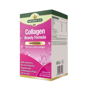 Natures Aid Collagen Beauty Formula - 90 caps NO BOX