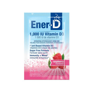 Ener-Life Ener-D Vit D3 1000IU Raspberry Sugar Free  - 24 Sachets