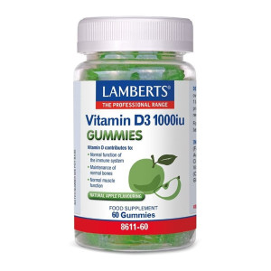 Lamberts Vitamin D3 Gummies 1000iu - 60 Gummies