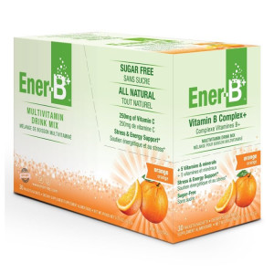 Ener-Life Ener-B+ B Complex + Orange Sugar Free - 30 Sachets