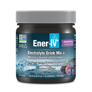 Ener-Life Ener- IV+ Electrolyte Drink Mix+ Mixed Berries - 154.35g