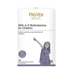 Pro-Ven Biotics With A-Z Multivitamins for Children - 30 chewable tabs