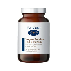BioCare Vegan Betaine HCL & Pepsin - 90 V caps