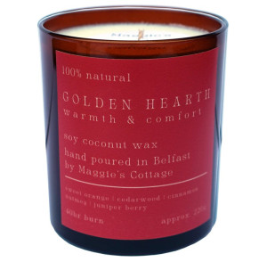 Maggies Cottage Golden Hearth Warmth & Comfort Candle - 220g