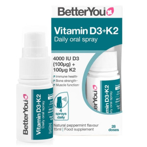 Better You Vitamin D3 4000iu + K2 100ug - 15ml
