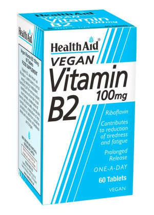 Health Aid Vitamin B2 100mg (Riboflavin) - 60 Tabs