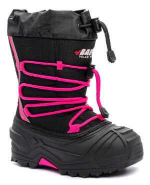 Baffin Young Snogoose, Vinterstøvel, Barn Sort/Rosa 40.5