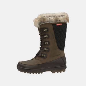 Helly Hansen Dame Garibaldi Vl Snow Støvler Med Fuskepels-fôr Brun 37 Brun37