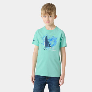Helly Hansen Juniors’ The Ocean Race T-Shirt Green 10 - Lagoon Green - Male