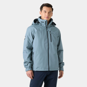 Helly Hansen Men's Crew Hooded Pile Jacket Navy L - Washed Navy Blue - Male