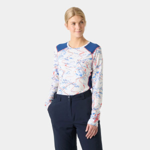 Helly Hansen Dame Lifa Active Crew Lett Basislag Hvit L HvitL