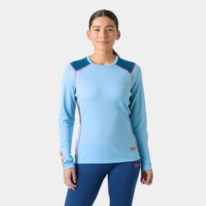 Helly Hansen Women's Lifa Active Crew Lightweight Base Layer Blue L - Bright Blue - Female