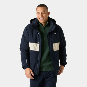Helly Hansen Men’s Smoegen Insulated Rain Jacket Navy L - Navy Blue Stripe - Male