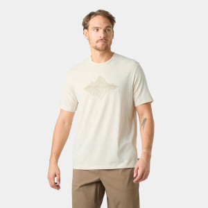 Helly Hansen Menn Skog Recycled Graphic T-skjorte Hvit M HvitM