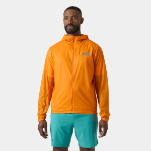 Helly Hansen Men's Trail Windbreaker Jacket Orange 2XL - Ignite Orange - Male
