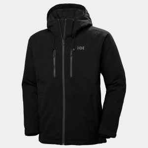 Helly Hansen Men's Juniper 3.0 H2Flow Warm Ski Jacket Black 2XL - Black - Male