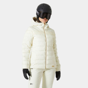 Helly Hansen Women's Imperial Puffy Ski Jacket Beige S - Snow Beige - Female