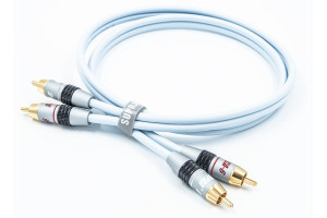 Supra Dual-RCA 2 x 0.5 meter Isblå