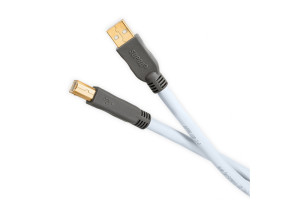 Supra USB A - USB B 2.0 1 meter Isblå