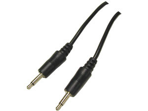 hbb 12 volt  3.5 mm mono triggerkabel 1.5 meter Svart