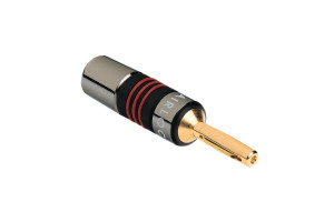 QED Airloc Metal 4mm Banan krimpad Guld