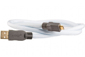 Supra USB A - USB micro-B 2.0 2 meter Isblå