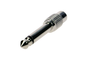hbb Adapter RCA Hona - 6.3mm Hane Mono Silver