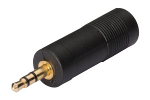 hbb Adapter 3.5mm hane - 6.3mm stereo hona Svart