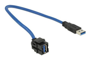 Keystone standardsystem Keystone USB 3.0 hona - hane Svart