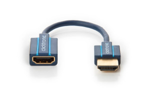 ClickTronic HDMI Flexadapter 10 cm Hane-hona 10 cm Svart