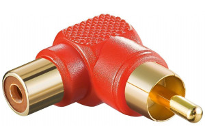 hbb 90 grader RCA adapter Svart