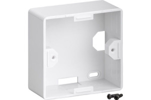 Keystone standardsystem Utanpåliggande monteringsram 80 x 80 mm Vit