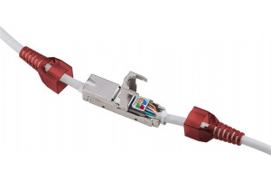 hbb Kontakt vidarekoppling av nätverkskabel Silver